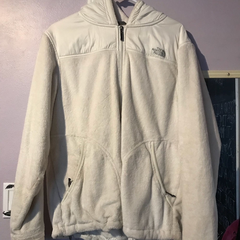 Heavy White North Face Jacket